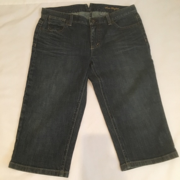 Ann Taylor Modern Fit Lindsey Waist Capri denim 4 - Picture 3 of 7